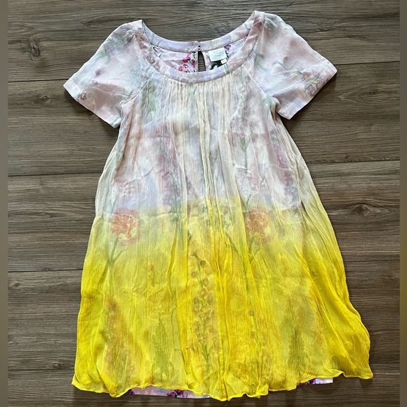 HD in Paris Dipped Chroma Swing Dress Floral Ombré Women’s 6 - Picture 3 of 11